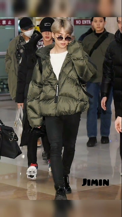 BTS #Jimin #Airport #toUS011820  Jimin airport fashion, Park