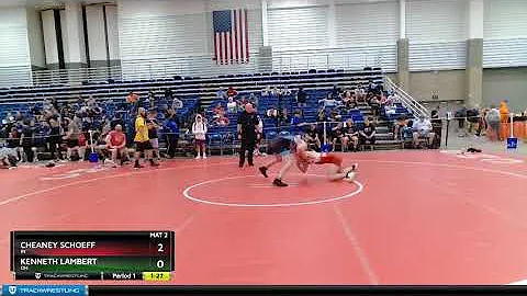 Junior Boys 132 Cheaney Schoeff IN Vs Kenneth Lamb...