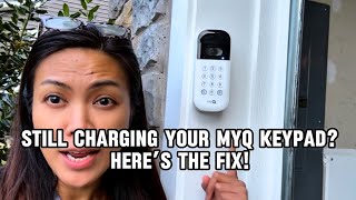 myQ Smart Garage Video Keypad Upgrade | 25ft Power Adapter + Adjustable Mount Installation Guide #ad