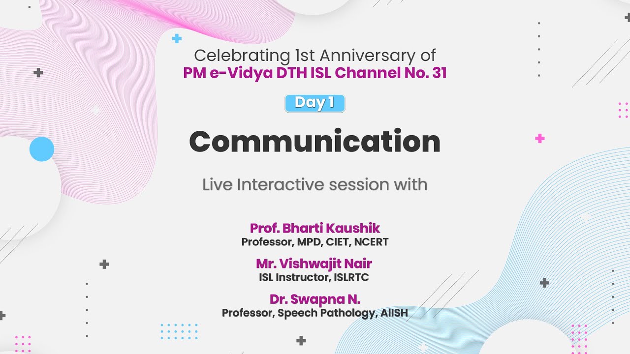 NCERT Celebrating 1st Anniversary of PM e-Vidya DTH ISL Channel No. 31  Class:  I-XII  Live