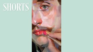 Oil pastel portrait: Master study of Sargent