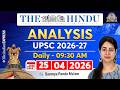 The Hindu Analysis | 25th April 2026 | The Hindu Newspaper Today + Practice Questions | UPSC Preplab