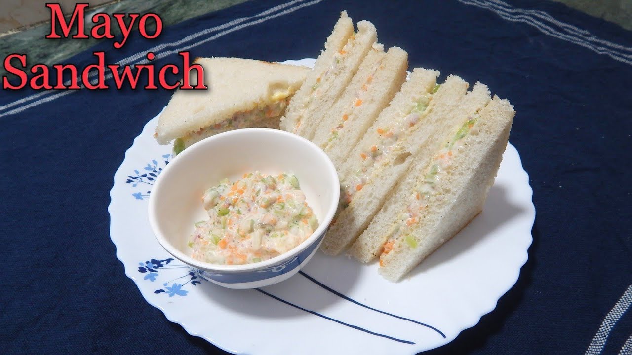 Mayo Sandwich/Vegetable Mayo Sandwich/Quick & Easy Sandwich Recipe