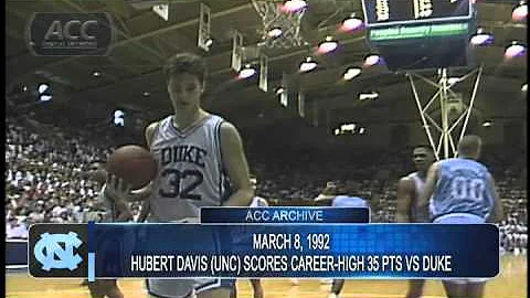 ACC Archive: UNC's Hubert Davis' 35 Points vs Duke