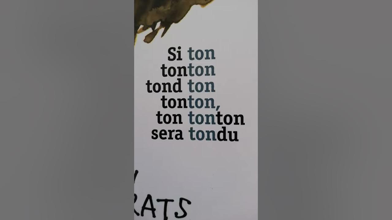 COMPTINE VIRELANGUE SI TON TONTON YouTube