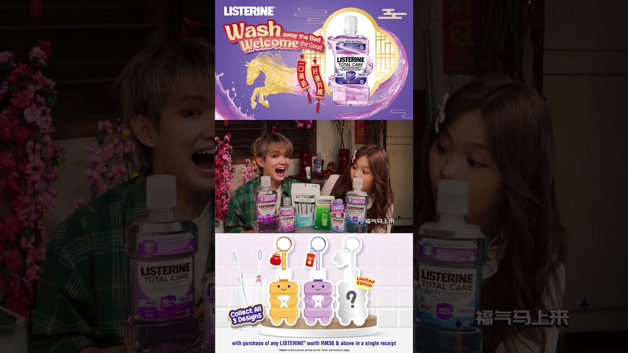 For a truly healthier mouth, use Listerine, clinically proven with essential oils!