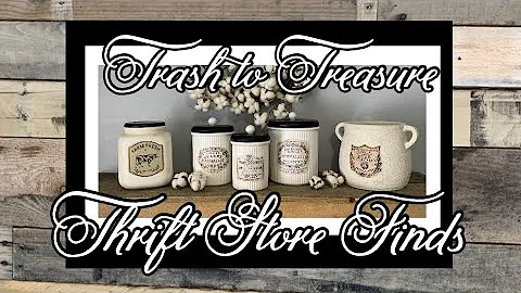 Making Farmhouse Decor From Thrifted Finds || Trash to Treasure