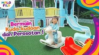 Filo Bermain Kuda-kudaan dan Perosotan ! | Playground Outdoor BSD Xtreme Park