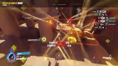 Temple of Anubis. Pharah 5 kill to take 2nd point.