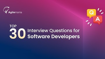 Top 30 Software Developer Interview Questions & Answers| Freshers to Experienced Interview Questions