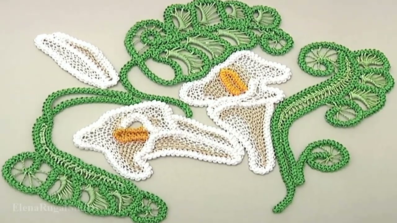 How to Make a Project in Romanian Point Lace. Needlework - YouTube