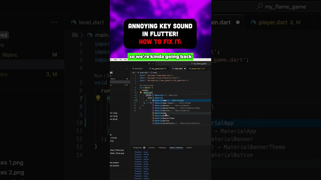 How to fix this ANNOYING Flutter Bug! | Game Dev