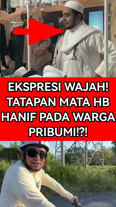 EKSPRESI WAJAH! TATAPAN MATA HABIB HANIF PADA WARGA PRIBUMI!?! #polemiknasab #nasabhabaib #fyp
