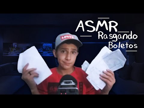 [ASMR] RASGANDO BOLETOS