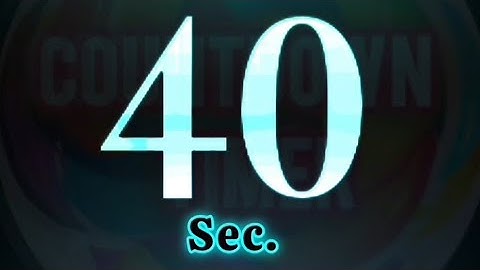 40 Seconds Timer with ticking Sound effects🎶 #shortvideo #video #ytviral #viralvideo #trending ⏰️