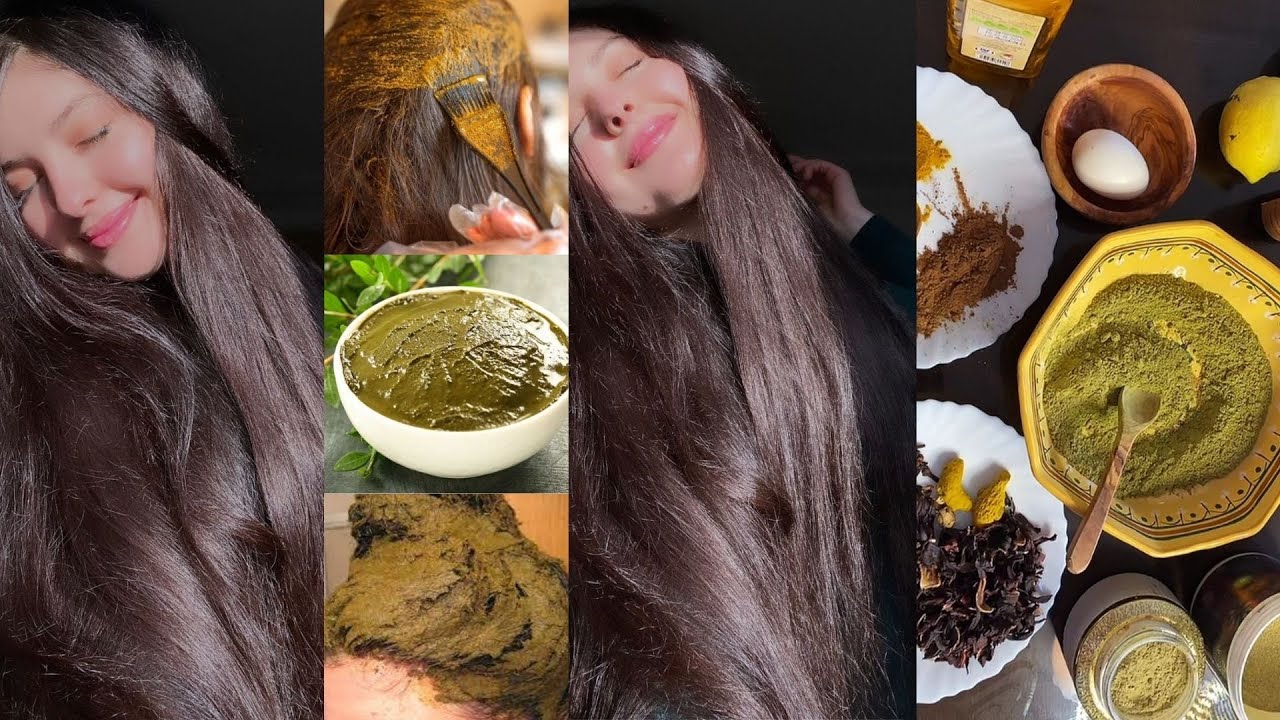 طريقتي في صبغ شعري بالحنه🌿و الاحتفاظ بلون الشعر الطبيعي✨و الحصول على شعر قوي و لامع و كثيف🤩