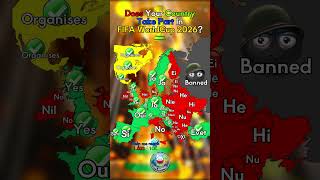 Is Your Country In FIFA World Cup? #geography #mapping #countryballs #shorts #maps #worldcup