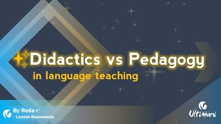 Didactics vs Pedagogy