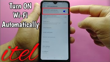 How to turn ON Wi-Fi automatically on itel S15