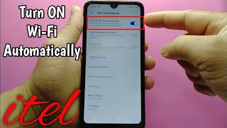 How to turn ON Wi-Fi automatically on itel S15 screenshot 2