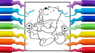 Coloring page Pooh the bear | Winnie the pooh coloring pages |Thorne - Call On Me [Arcade Release]