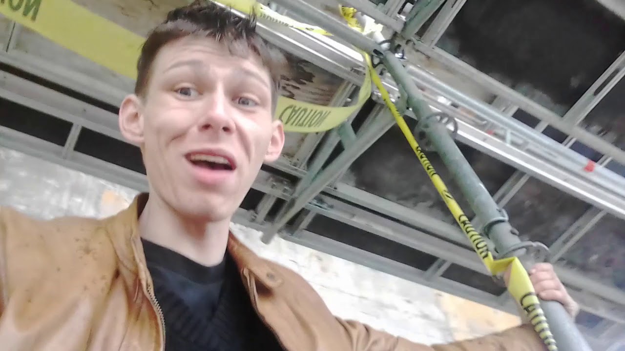 Torontos Spider-Man Peter Parkour goes for a climb in the rain
