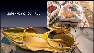 SPRING SHOE HAUL 2025!! JCPENNEY, STRAPPY SANDALS, STRAPPY GOLD POINTY FLATS, STRAPPY SILVER HEELS