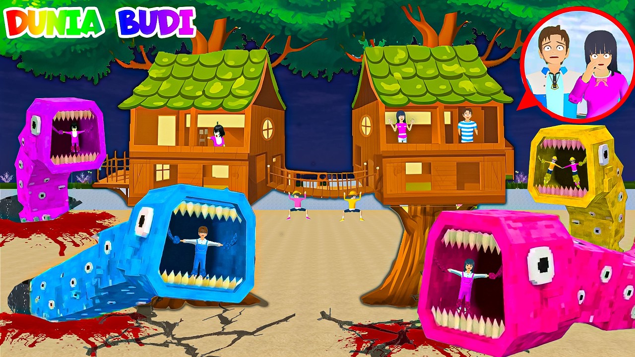 Yuta Mio Buat Rumah Pohon Paling Aman Dari Pasukan TRAIN EATER YUTA MIO RAKSASA Di Kota Sakura😱