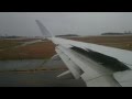 JAL B737-800 台風19号強風域の中、広島空港を離陸