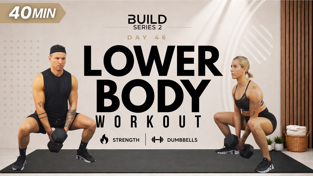 Day 46 | 40 Min LOWER BODY WORKOUT | Glutes & Hamstrings Focus | BUILD ...