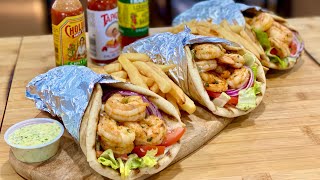 CAJUN SHRIMP PITA!!!