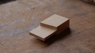 How to make a dovetail template using only hand tools.