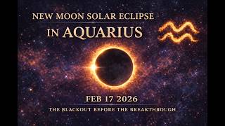 new moon solar eclipse in aquarius | feb 17 2026