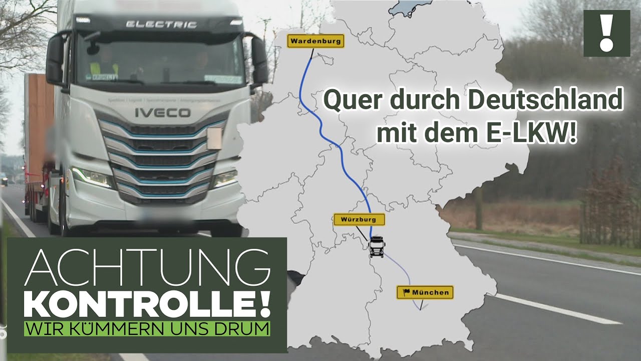 Über 1000 PS im E-LKW! Deutschland-Tour mit dem XXL-Elektroauto! | Achtung Kontrolle