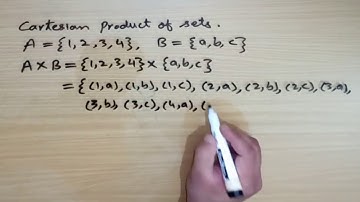 Cartesian product of sets || Set theory || Basic Mathematics