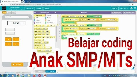 Belajar coding untuk anak SMP MTs