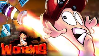YOU CRAFTED THE OMG STRIKE...?! THAT'S ILLEGAL! (Worms W.M.D. w/ Friends!)