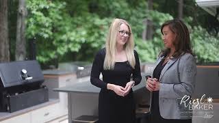 Riezl Baker Luxury Realtor tours 1191 Oconee Way at Reynolds Lake Oconee with designer Elizabeth