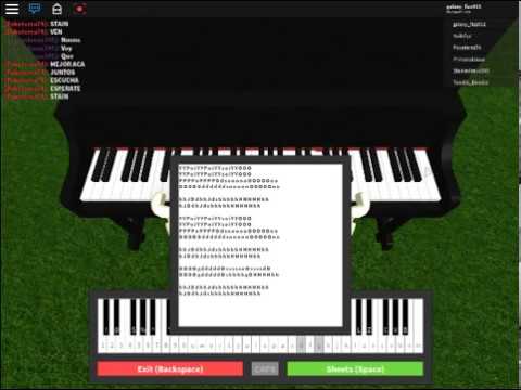 Roblox easy piano sheets