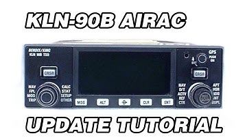 KLN-90B AIRAC/Navdata update tutorial | X-Plane 11