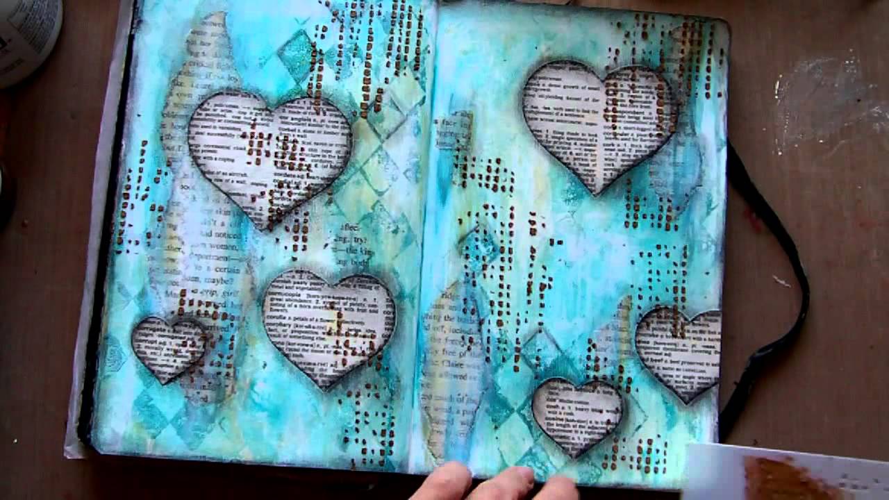 Doodling + Collage = Fun Art Journal Pages! - Cloth Paper Scissors