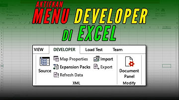 Mengaktifkan Menu Developer di Ms Excel | Tutorial Ms Excel