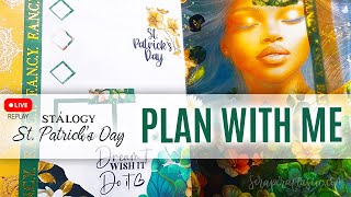 St Patricks Day B6 Stalogy Plan With Me Daily Pages Setup LIVE REPLAY