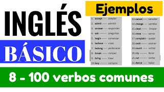Lista de 100 verbos comunes - más usados en Ingles 'Yes en Inglés 1' [Video 8]