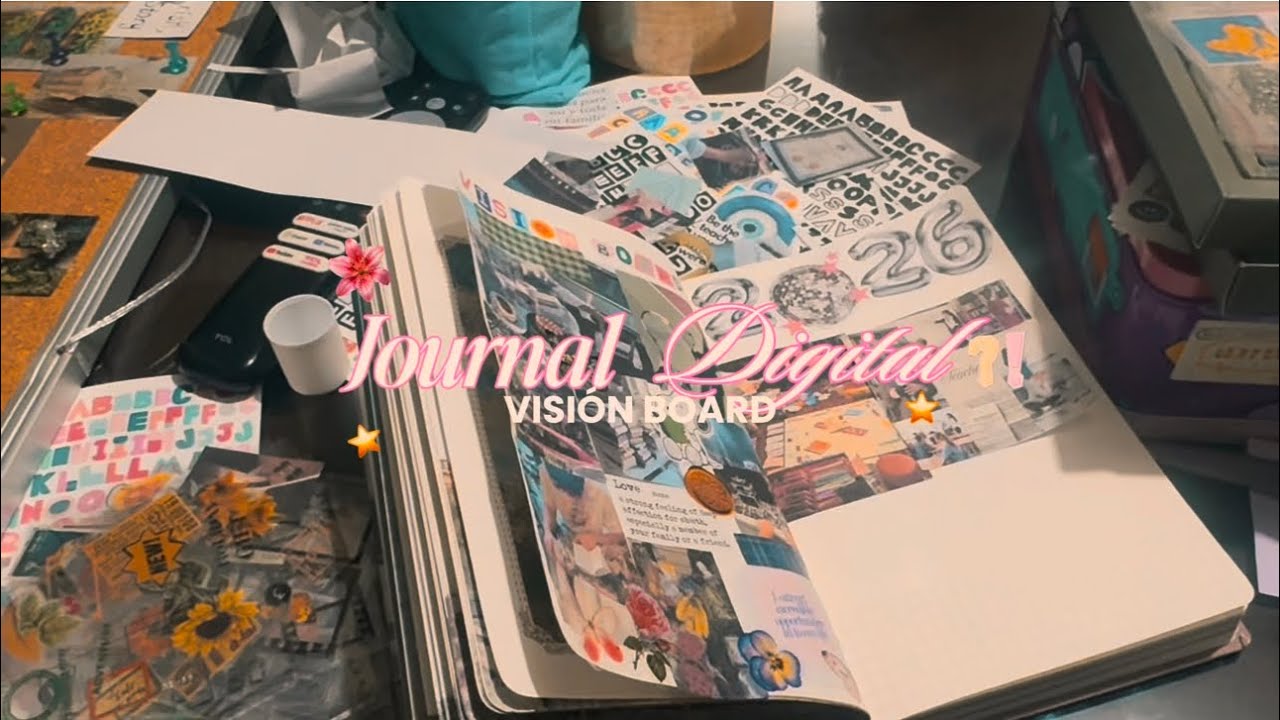 Vision board + leyendo TJ Klune- mi journal digital | 29/12/25