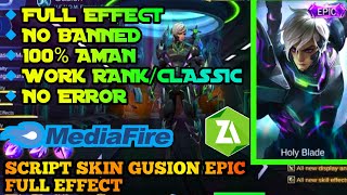 New.. SCRIPT SKIN GUSION EPIC VENOM FULL EFFECT TERBARU - SCRIPT MOBILE LEGENDS