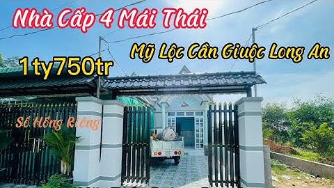Nhà Cấp 4 Mái Thái Mặt Tiền Đường Đan 3m Sổ Hồng Riêng Mỹ Lộc Cần Giuộc Long An