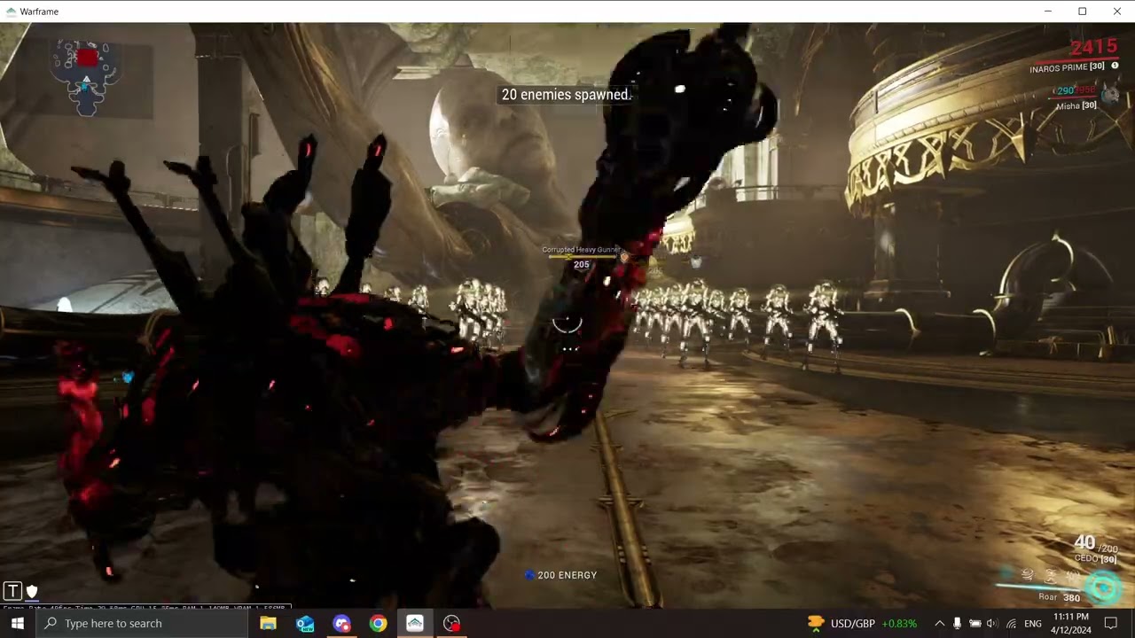 Inaros Elemental Sandstorm Test