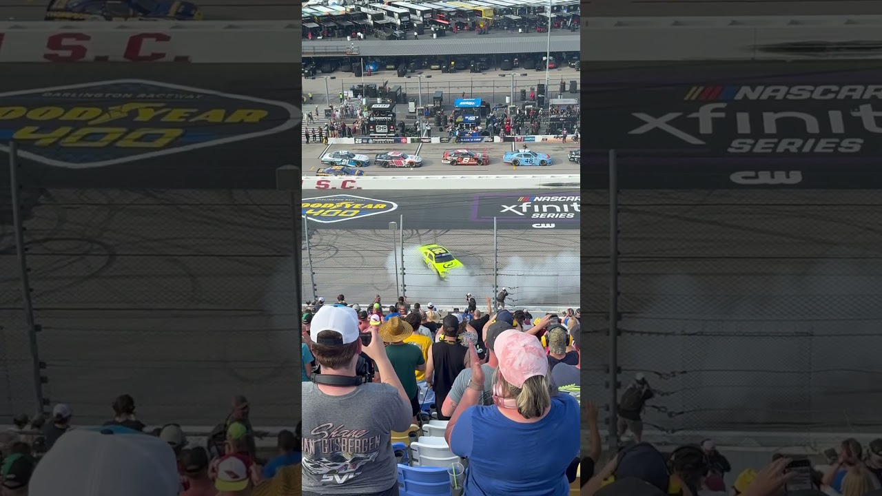 Brandon Jones Burnout Part 2 - 2025 Sport Clips Haircuts VFW Help a Hero 200 at Darlington Raceway