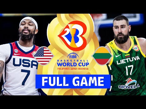 USA v Lithuania | Full Basketball Game | FIBA Basketball World Cup 2023